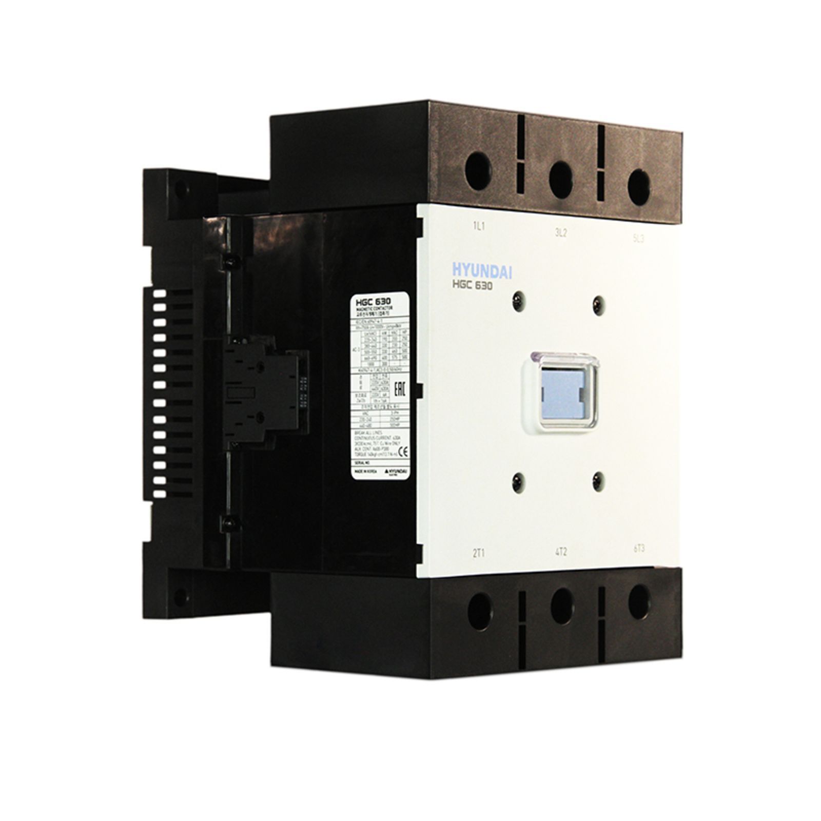 Магнитный контактор HGC630 22NS F220 630А 330 кВт при АС3 (380-440В) кат. 200-240В АC 200-220 DC 2НО+2НЗ