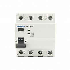 Устройство защитного отключения HRC63S 4PG4S0000C 00025F 4 полюса, 25A, 30mA (STANDARD), тип A