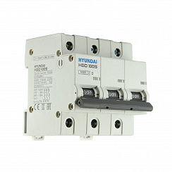 Автоматический выключатель HGD100S 3PMDS0000C 00125 3 полюса, 125А, ток к.з. 10kA, хар-ка D (STANDARD)