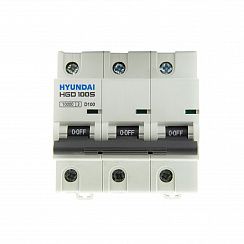 Автоматический выключатель HGD100S 3PMDS0000C 00100 3 полюса, 100А, ток к.з. 10kA, хар-ка D (STANDARD)