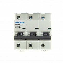 Автоматический выключатель HGD125 3PMDS0000C 00080 3 полюса, 80А, ток к.з. 10kA, хар-ка D (DELUXE)